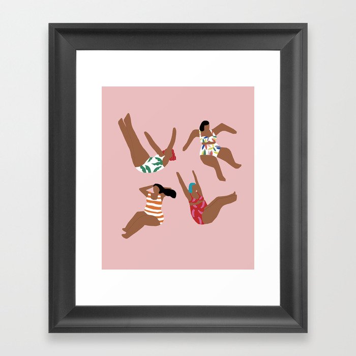 Make it rain girl make it rain Framed Art Print by Helo Birdie Society6