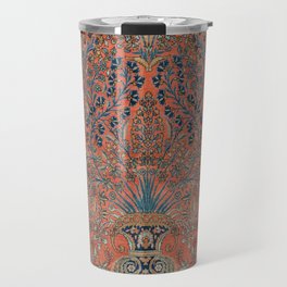 Beautiful Antique Persian Rug Ornamental Vintage Sarouk Carpet Travel Mug