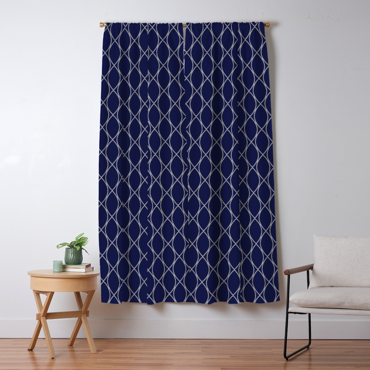 2019 Color Ultra Blue Moon With Diamonds Blackout Curtain By