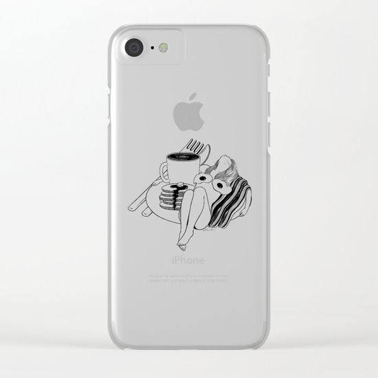 Big Breakfast Clear iPhone Case