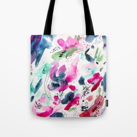 Floral abstraction #2 || watercolor Tote Bag