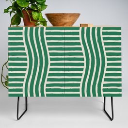 Abstract Stripe Zigzag Amazon Green Credenza