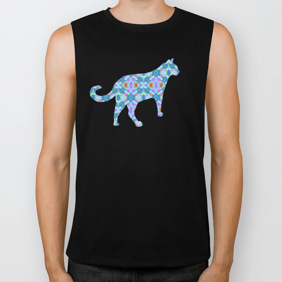 Colorful Cat Biker Tank