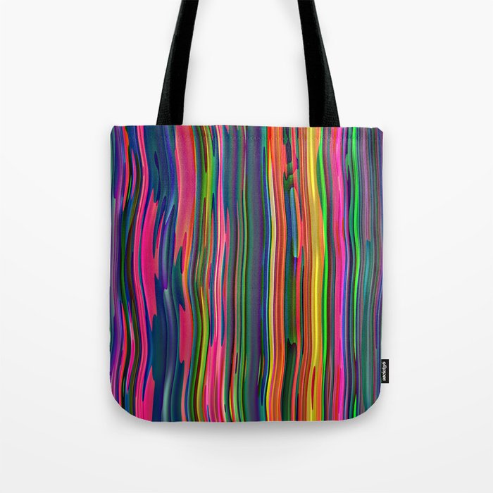 Vertical neon stripes Tote Bag