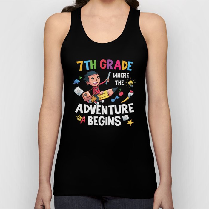 7th Grade Where The Adventure Begins Tank Top