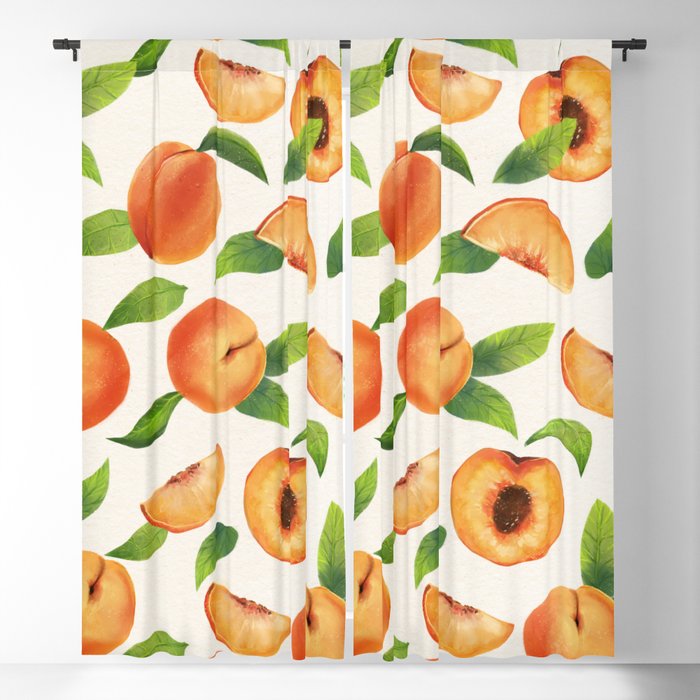 Peachy Peaches Blackout Curtain