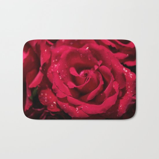 Red roses - Red Rose Photography Bath Mat