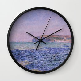 Claude Monet - Shadows on the Sea - Cliffs at Pourville Wall Clock