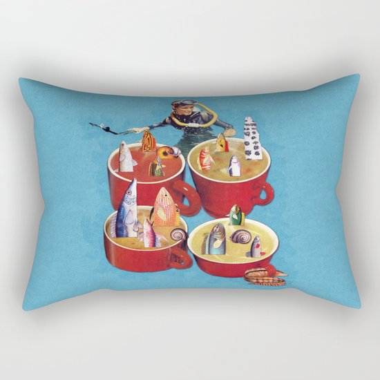 Fish Soup Rectangular Pillow