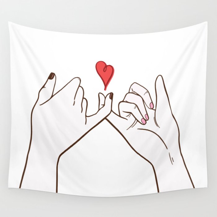 Pinky swear tapestry sales