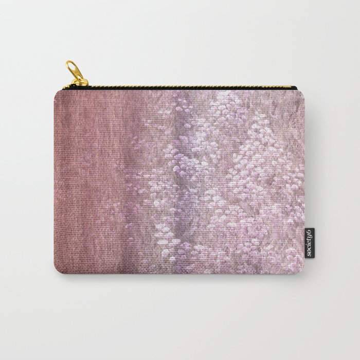 rusty pink shimmering ivy wall Carry-All Pouch