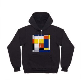 Piet Mondrian (Dutch, 1872-1944) - Great Composition B with Black, Red, Gray, Yellow and Blue - Date: 1920 - Style: De Stijl (Neoplasticism), Abstract, Geometric Abstraction - Oil on canvas - Digitally Enhanced Version (2000 dpi) - Hoody