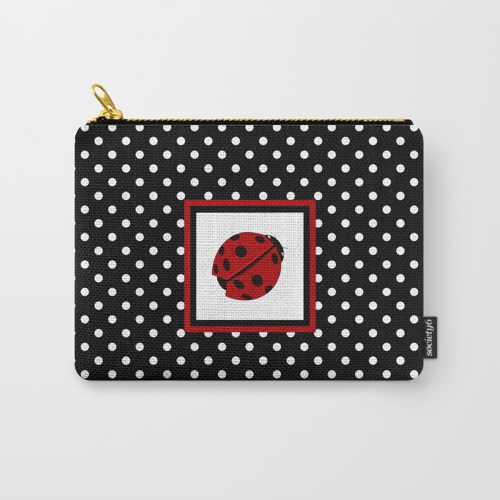 Ladybug And Polkadots Carry-All Pouch