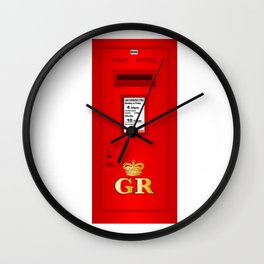Traditional British  Georges Reign Postbox Wall Clock