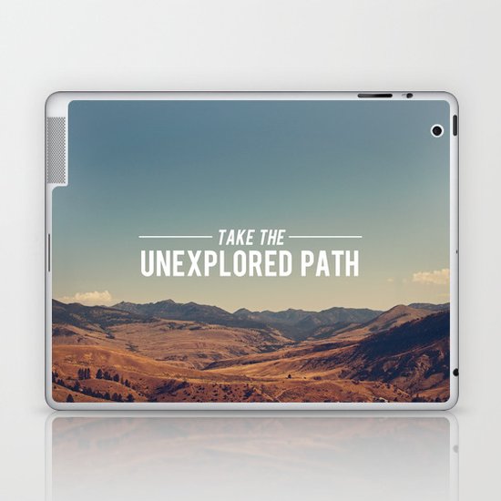 Take The Unexplored Path Laptop & iPad Skin