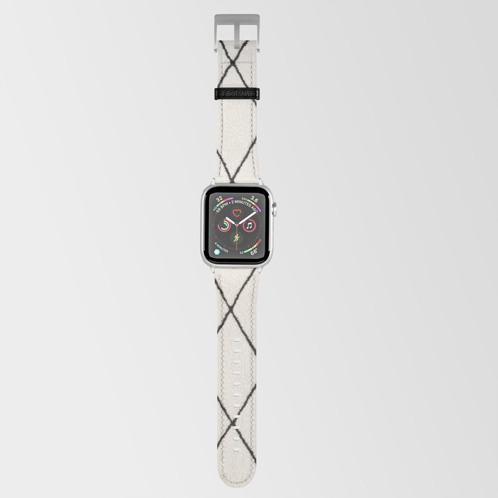 Moroccan Berber Rug Design No.7 - Ivory White Apple Watch Band