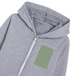 Soft Fern Green Solid Color - All Colour - Single Shade Pairs w/ Agate Green SW 7742 Kids Zip Hoodie