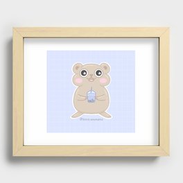 Boba Hamster Recessed Framed Print