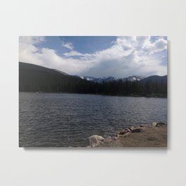Eye-candy at Echo Lake 1 Metal Print | Digital, Mountains, Color, Scenery, Photo, Echolake, Water 