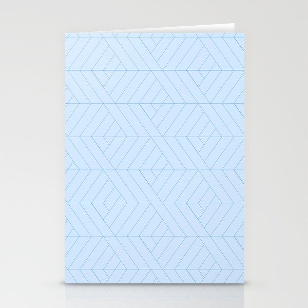 Diagonal Roots - Blue Stationery Cards