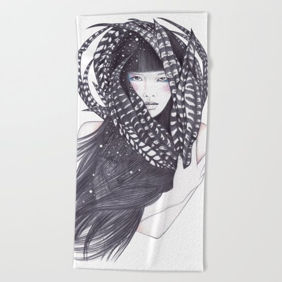 Feathers Beach Towel