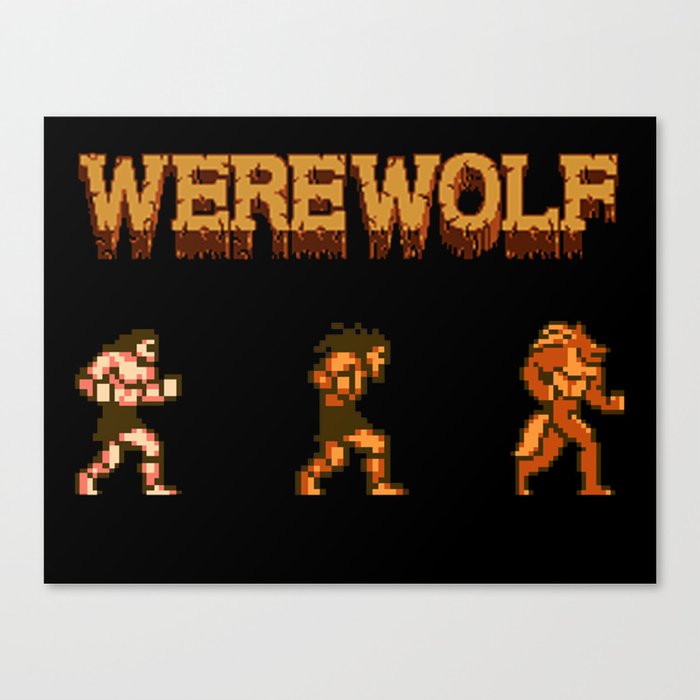 Unleash the beast- werewolf tribute Canvas Print