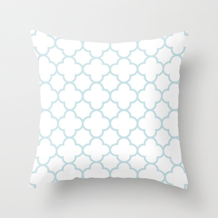 light blue pillows
