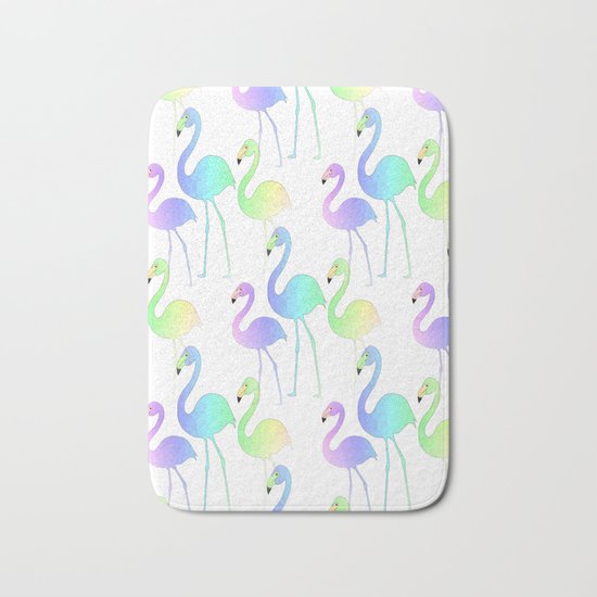 Flamingo Walk Bath Mat