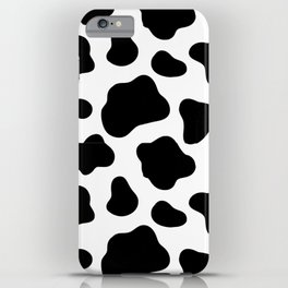 Cow iPhone Case | Black And White, Cow, Animalskin, Graphicdesign, Pattern, Cowhide, Alloverit, Digital, Leather 