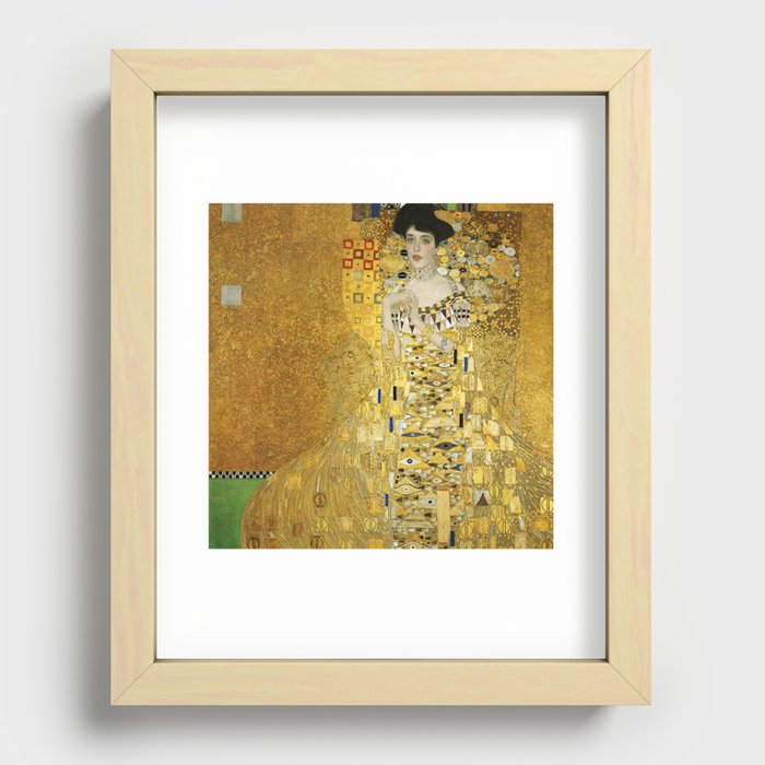 Gustav Klimt - Portrait of Adèle Bloch Bauer Recessed Framed Print