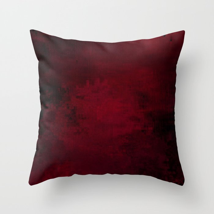 Dark Red Throw Pillow