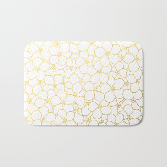 Forget Me Knot White Gold Bath Mat