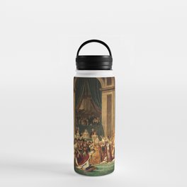 Consecration of the Emperor Napoleon and the Coronation of Empress Josephine In Notre-dame De Paris, 1804 by Jacques Louis David Water Bottle