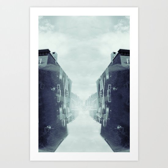 city in the sky Art Print