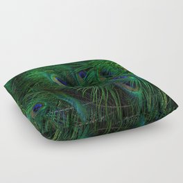 peacock feathers Floor Pillow