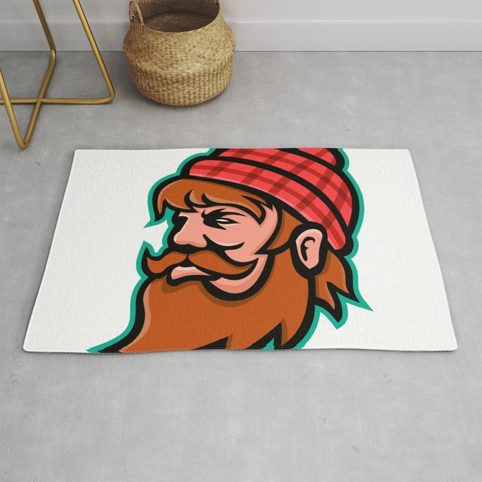 Paul Bunyan Lumberjack Mascot Rug