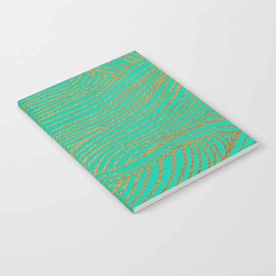 Wind Gold Turquoise Notebook
