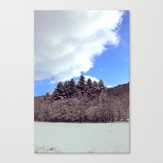 Christmas forrest Canvas Print