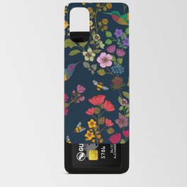 Hummingbirds and Bees {Deep Blue} Android Card Case