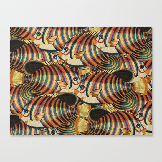 Crowd Fish 2 Canvas Print