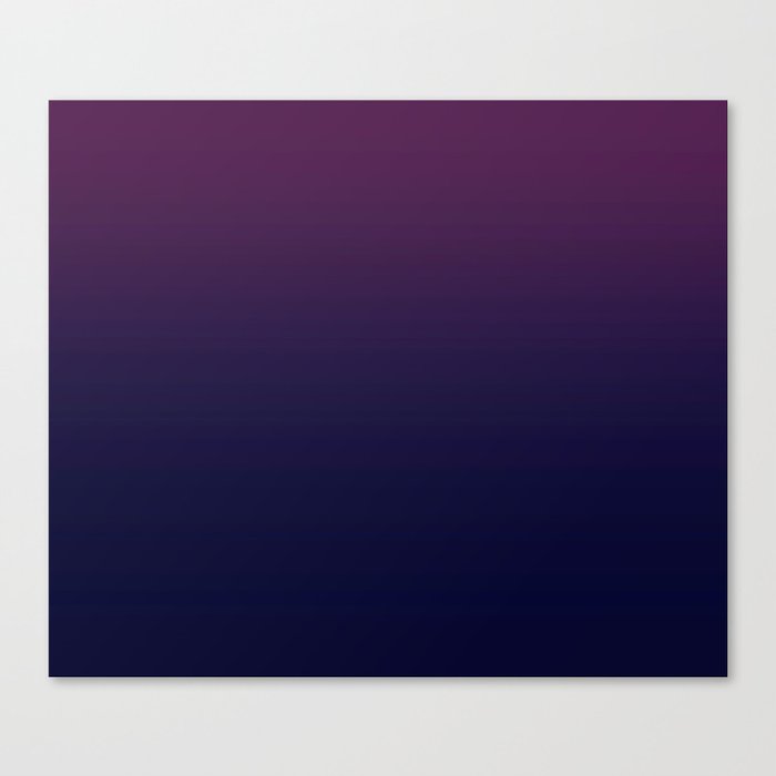 Eggplant Purple to Indigo Ombre Gradient Canvas Print by Simply Chic by 2sweet4words Designs