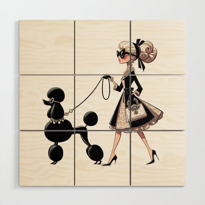 Poodle Swagger: Style Icons Wood Wall Art