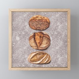 Freshly Baked Bread - Bread Lovers Artwork  Framed Mini Art Print