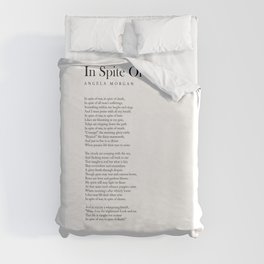In Spite Of War - Angela Morgan Poem - Literature - Typography Print 1 Duvet Cover