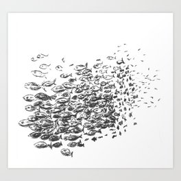 School of fish Art Print