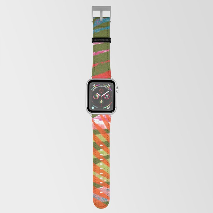 Tropical Daydream IX - red, yellow, turquoise, green Apple Watch Band