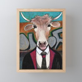 The Bull Framed Mini Art Print