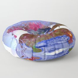 Mother Earth is Melting Floor Pillow