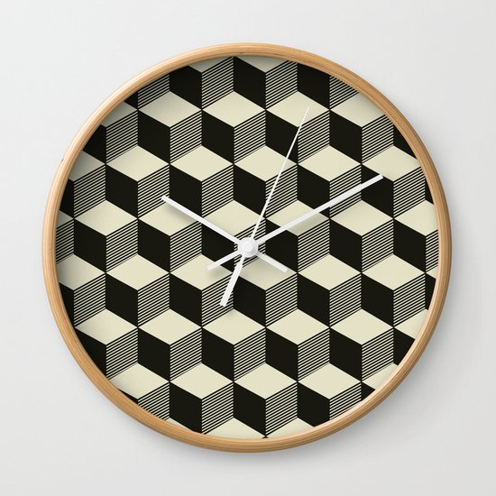 Metatron Cubes 02 Wall Clock