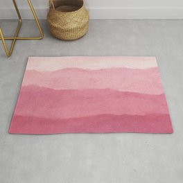 Ombre Waves in Pink Rug